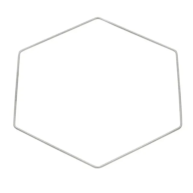Deco Foam 3471392 decorazione metallo esagono 40 cm