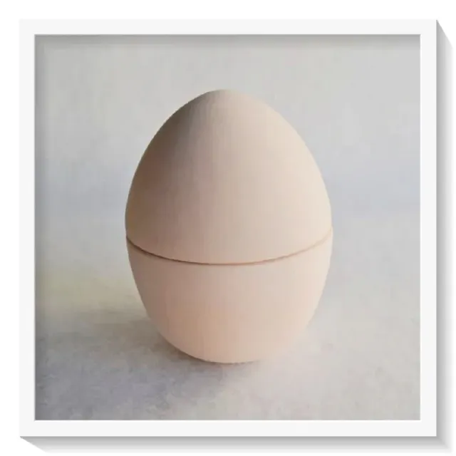 Decofoam DF00368 uovo ceramica 12cm con coperchio