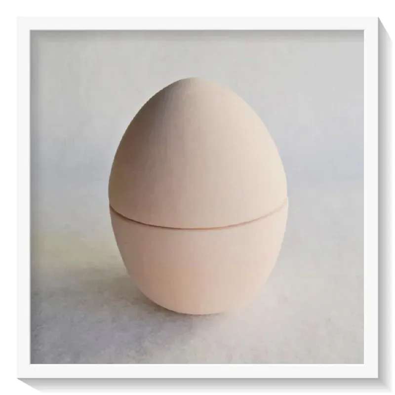 Decofoam DF00368 uovo ceramica 12cm con coperchio
