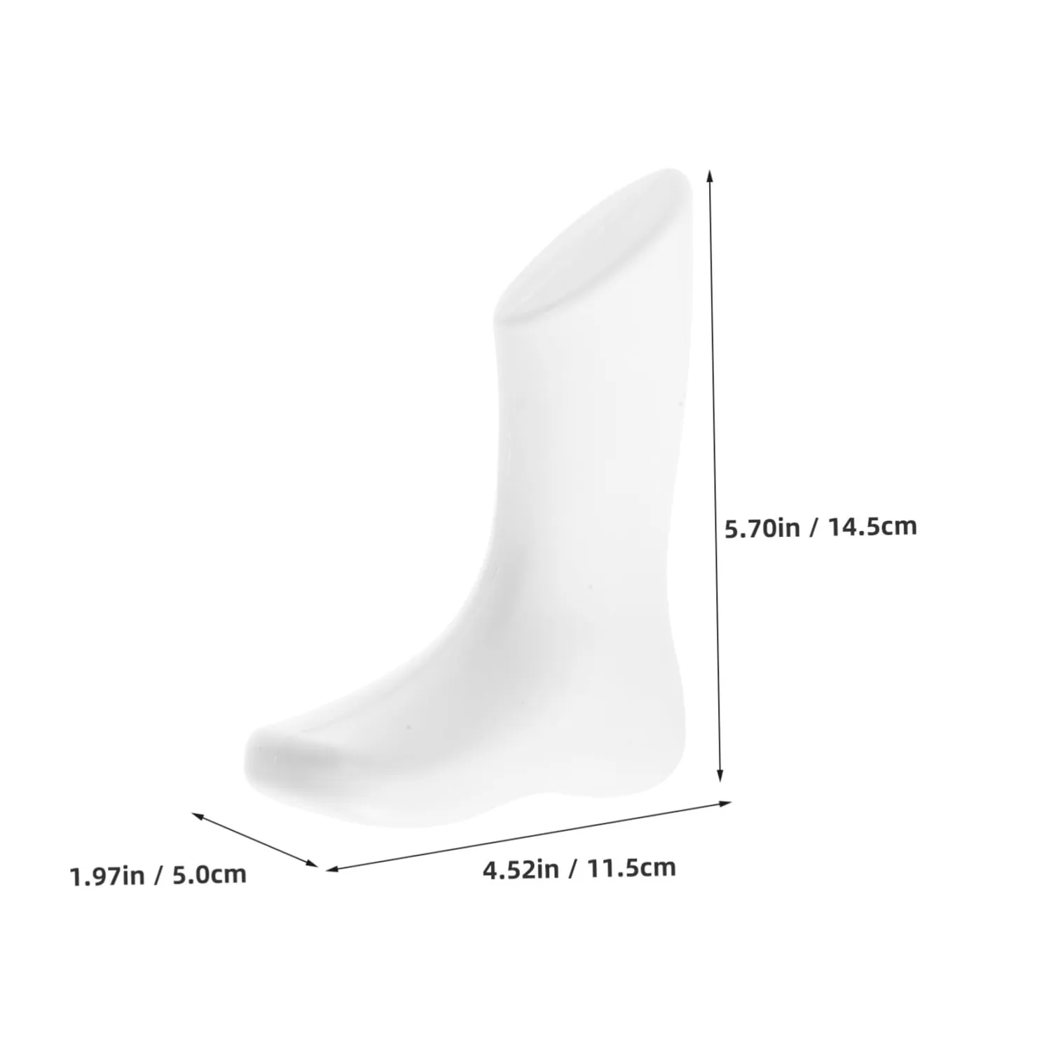 Angoily Modello Piede Bambino manichino bianco 11,5 cm 1 paio
