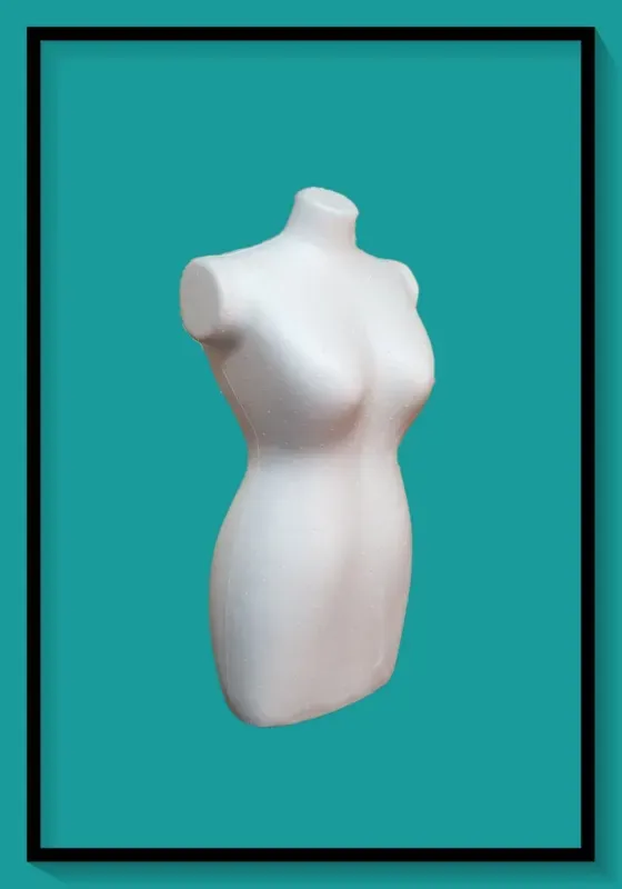 Deco Foam DF00356 busto donna polistirolo 26x13 cm