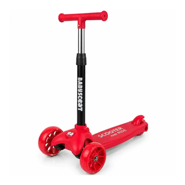 GIODICART BabyScoot monopattino 3 ruote LED multicolore acciaio