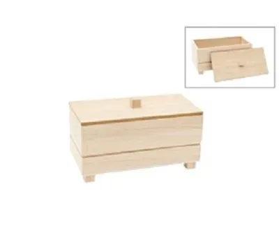Deco Foam 871016 scatola legno grezzo 20x10x9cm
