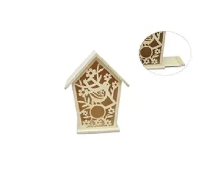 Deco Foam 87586 casetta nido decorativa 16,5x10,5x21,5 cm