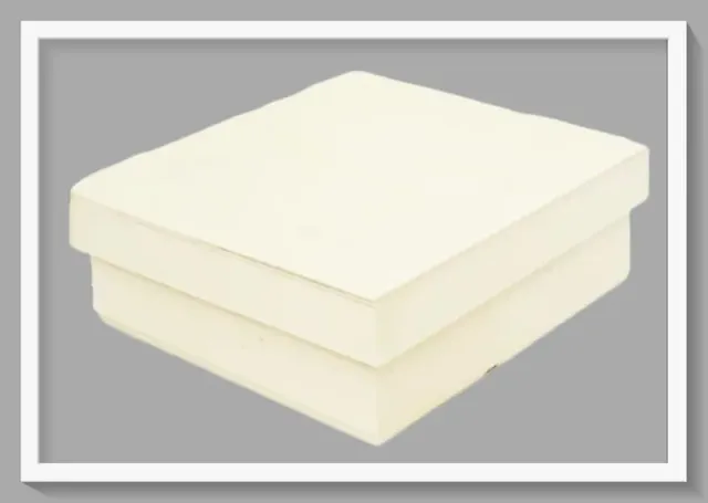 Deco Foam Scatola in Legno LG87521 17x17x6 cm Quadrata