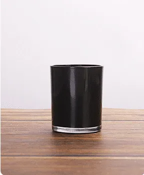 CandlePro CandleCups bicchiere nero candele coperchio legno