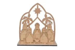 Deco Foam 74948 sagome legno mangiatoia 6 pezzi grezze