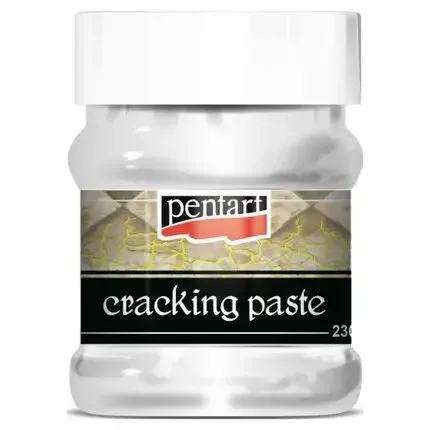 Pentart pasta craquele bianca 230 ml effetto crepe