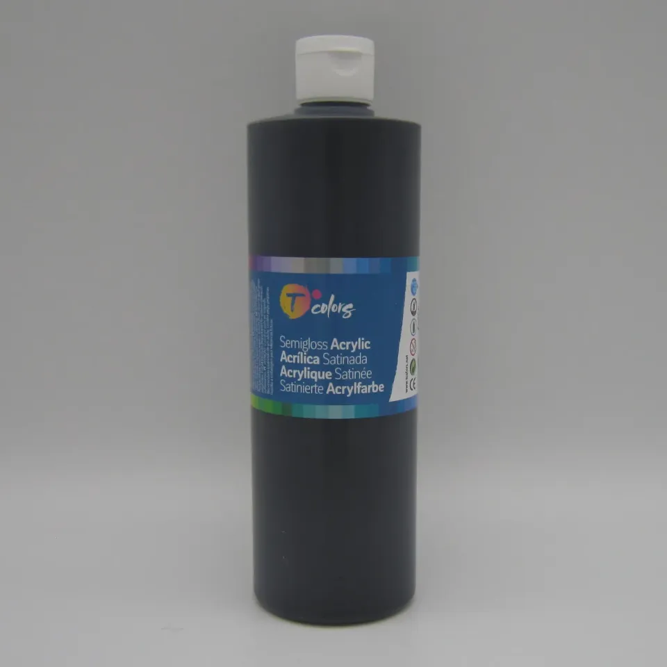 Deco Foam T Colors nero semigloss colore acrilico 500 ml
