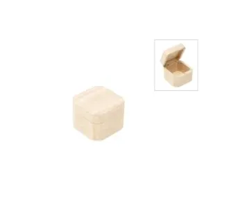 Deco Foam 87973 scatola legno 6,5x6,5x5cm grezza