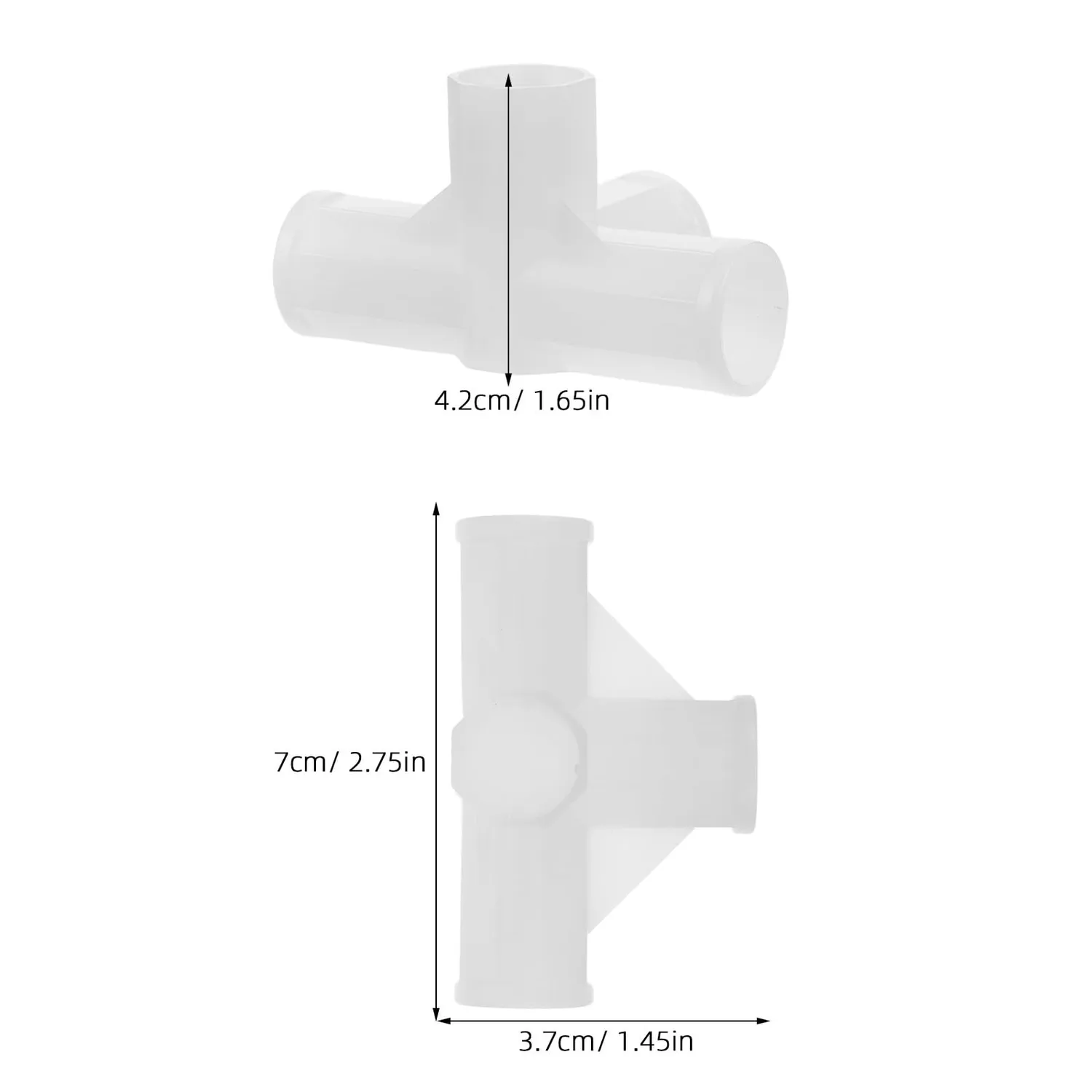 Angoily Connettori 4 Vie Armadio Bianco 10 Pezzi 16 mm