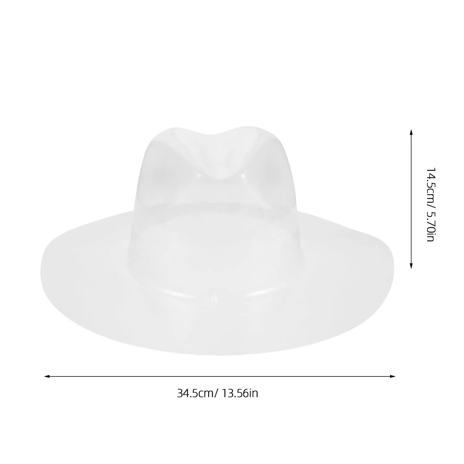 Angoily Supporto Cappello Cowboy Trasparente 5 Pezzi XL