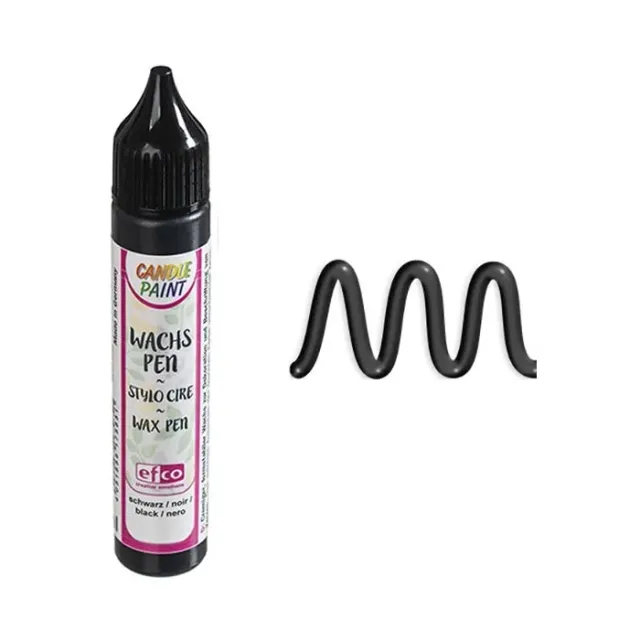 Efco 9317489 colore per candele nero 28 ml coprente