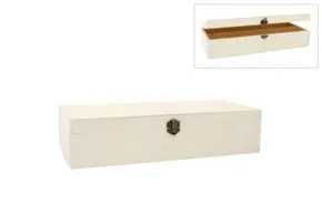 Deco Foam 87261 scatola legno portabottiglia 37x17x9 cm