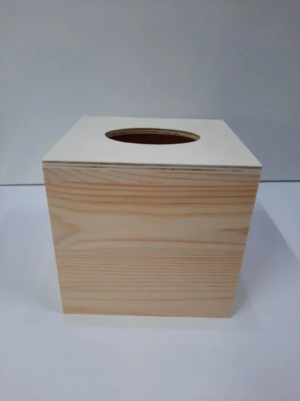Deco Foam LG87312 scatola portafazzoletti legno grezzo