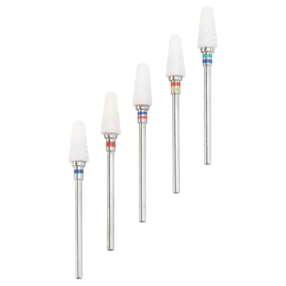 Angoily Punte Fresa Unghie Ceramica 5 Pezzi Manicure