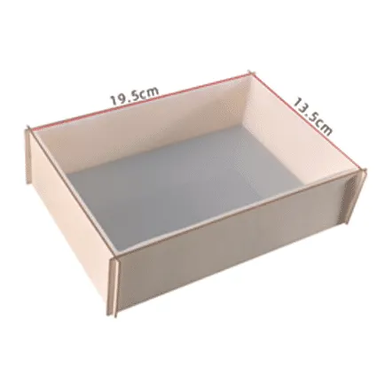 Naturesin cassaforma rettangolare 19,5x13,5x5,5 cm silicone