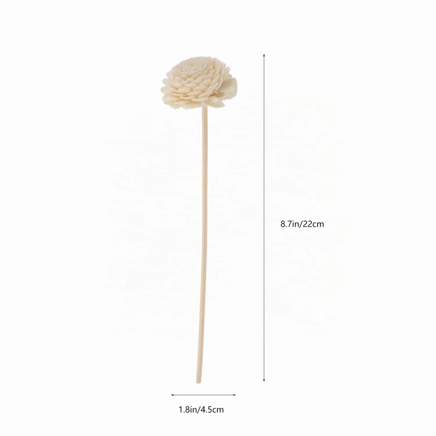 Angoily bastoncini rattan diffusore 10 pezzi bianchi 22 cm