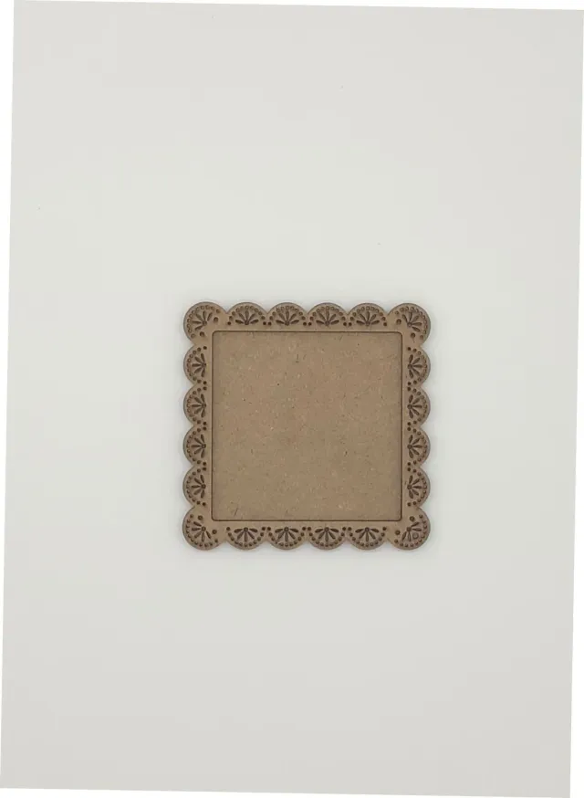 Deco Foam cornice legno grezza 10x9,5x0,3 cm