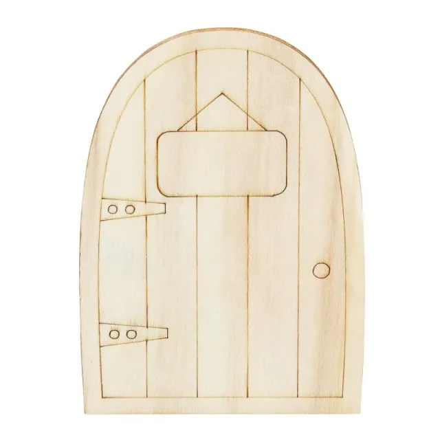 Deco Foam 3481027 porticina legno decorativa 6,5x9,5 cm