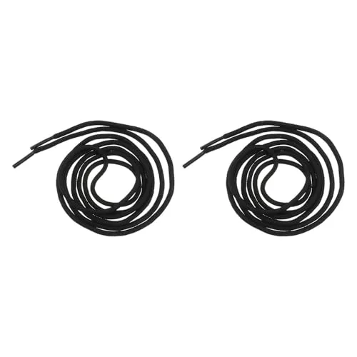 Angoily lacci scarpe neri poliestere 150 cm 1 paio