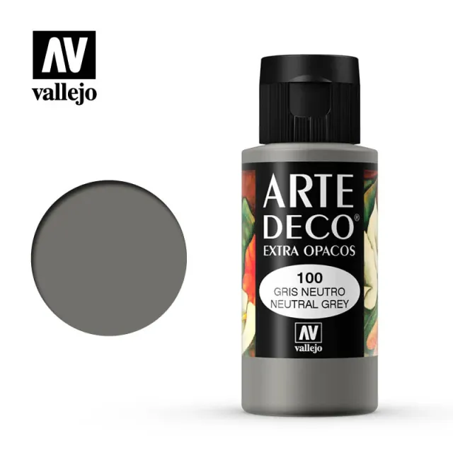 Vallejo Arte Deco 100 colore grigio neutro 60ml coprente