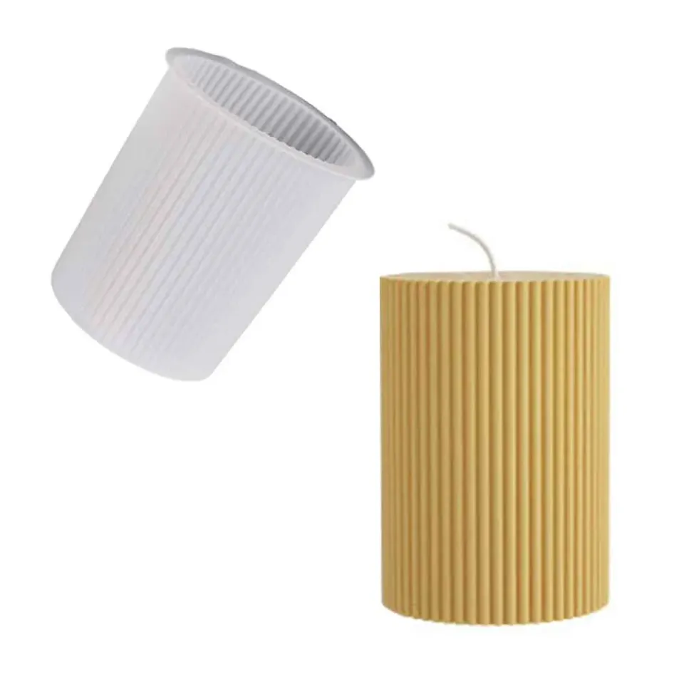 Naturesin CandleMold Righe Raffinate stampo silicone candela