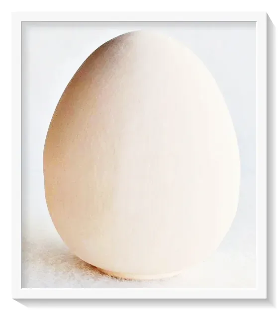 Deco Foam DF00363 uovo ceramica da decorare grande 18 cm