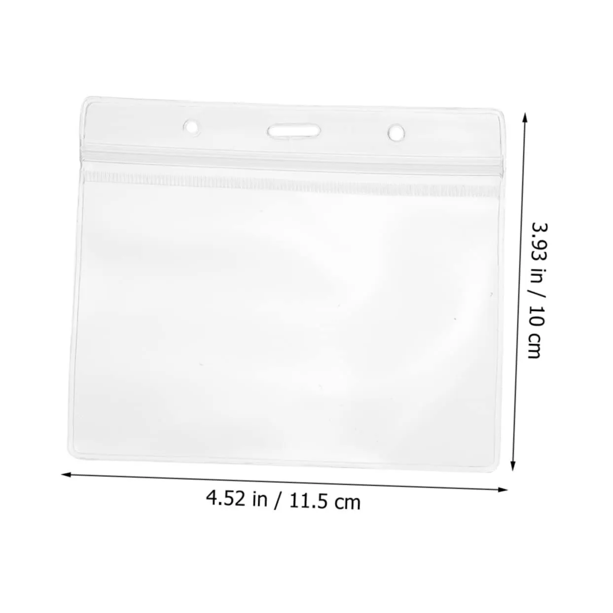 Angoily Porta Tessere Trasparente PVC Doppio Foro 20 Pezzi
