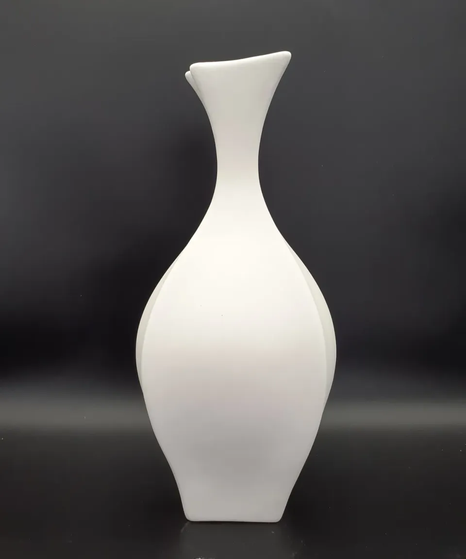 Deco Foam 76735 vaso porcellana 36,5x16,5 cm bianco
