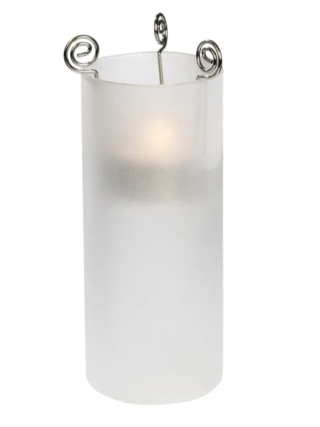 Deco Foam 3750153 bicchierino vetro alto portatealight