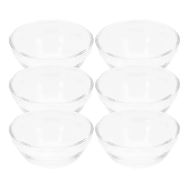 Angoily Set 6 Mini Ciotole Vetro Dessert 6 Pezzi Trasparenti