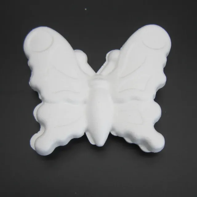 Deco Foam farfalla in polistirolo 12,5 cm bianca