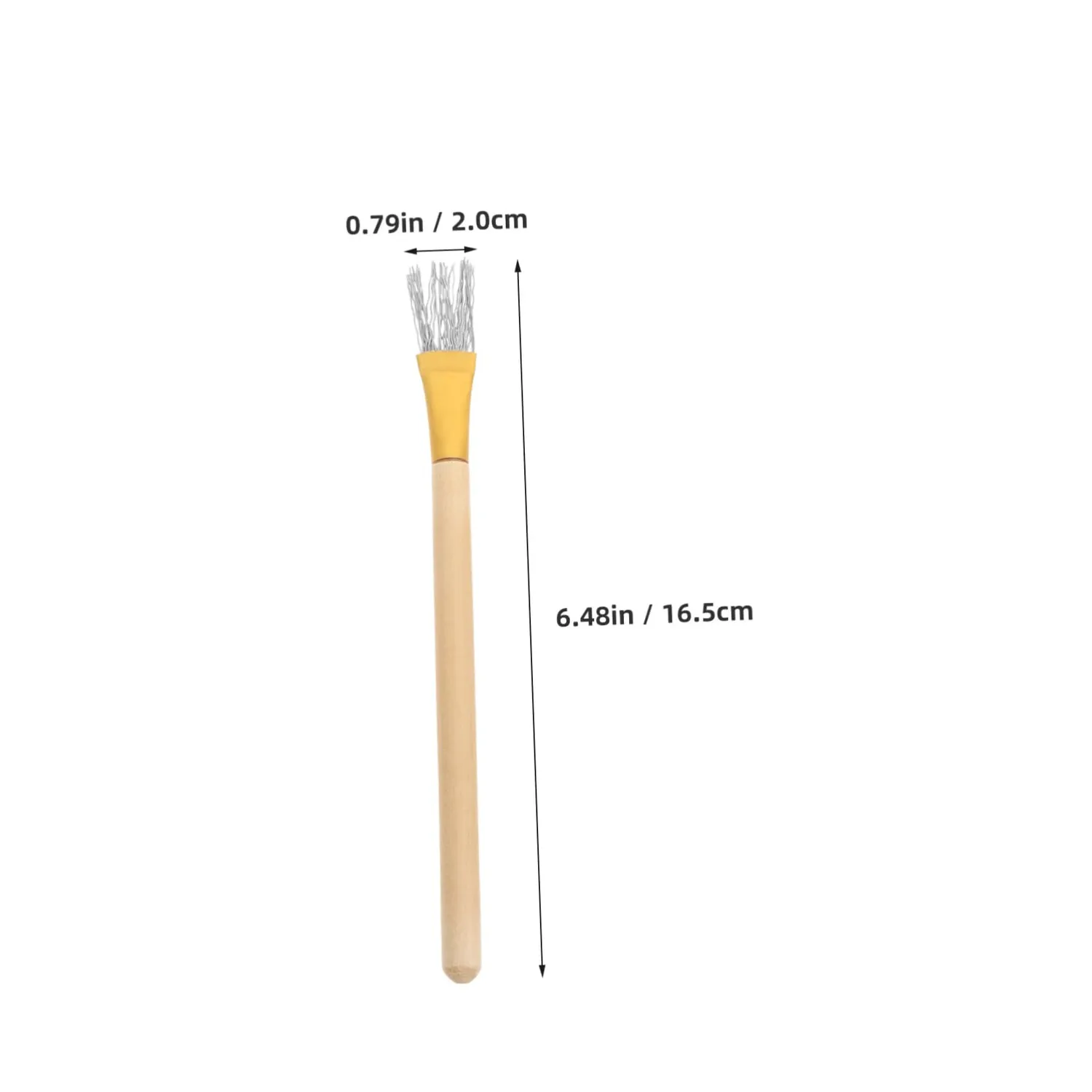 Angoily Strumenti Texture Filo spazzole argilla 2 pezzi legno