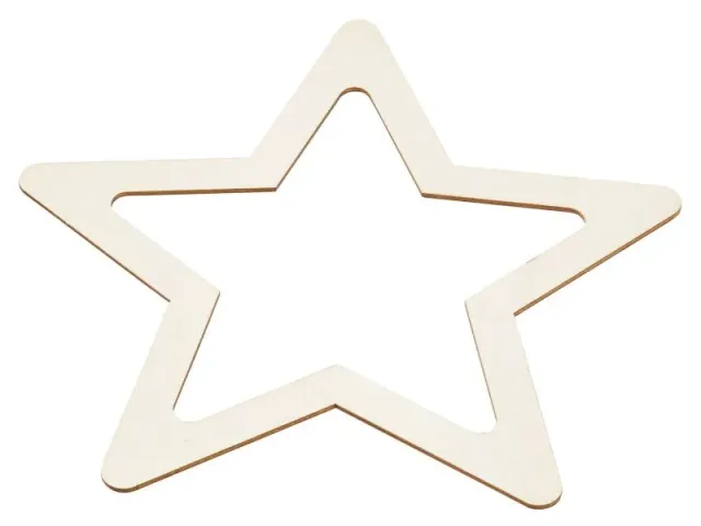 Deco Foam 3210110 ghirlanda legno stella 24cm
