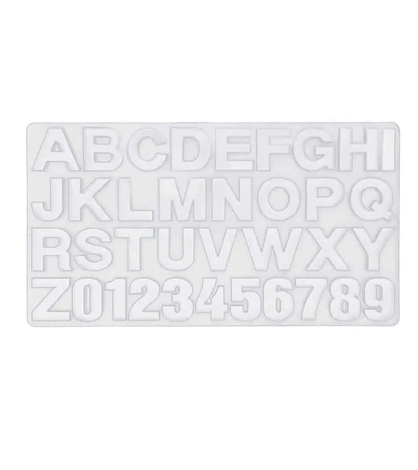 Naturesin stampo lettere silicone per portachiavi resina