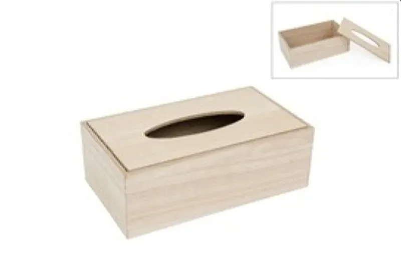 Deco Foam LG87800 scatola portafazzoletti legno 25 cm