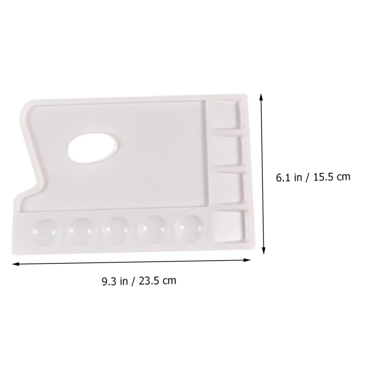 Angoily Tavolozza Pittura 9 Scomparti Plastica 4 Pezzi