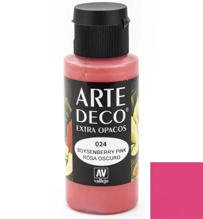 Vallejo Arte Deco Boysenberry Pink 024 colore acrilico 60ml rosa