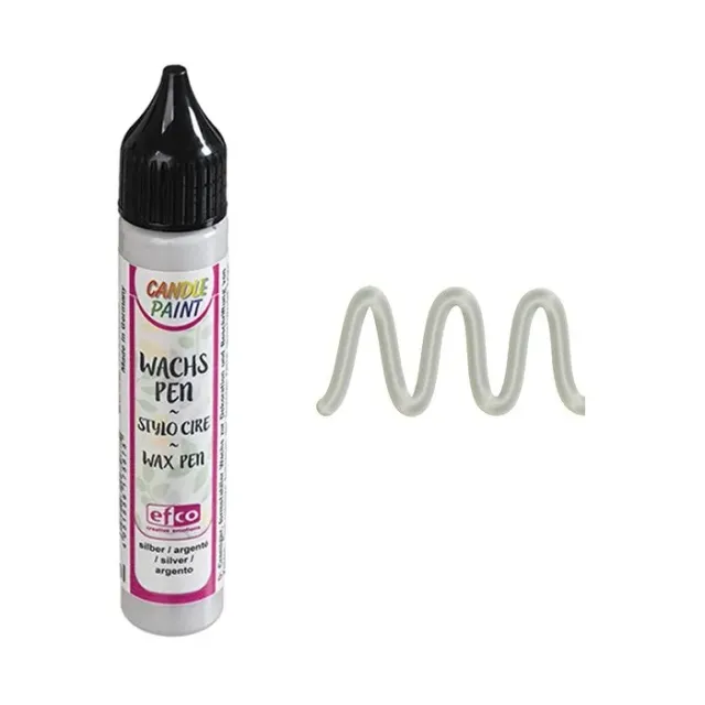 Efco 9317491 colore per candele argento 28 ml coprente