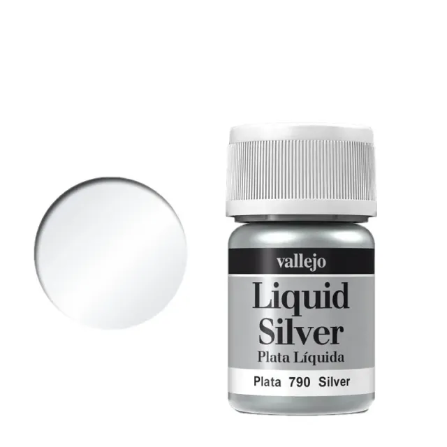 Vallejo Liquid Gold 790 Silver colore metallico argento