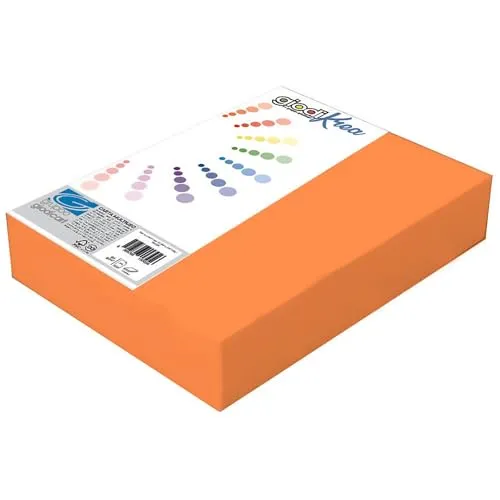 Giodicart Giodikrea A4 cartoncino arancio 220 g 50 fogli