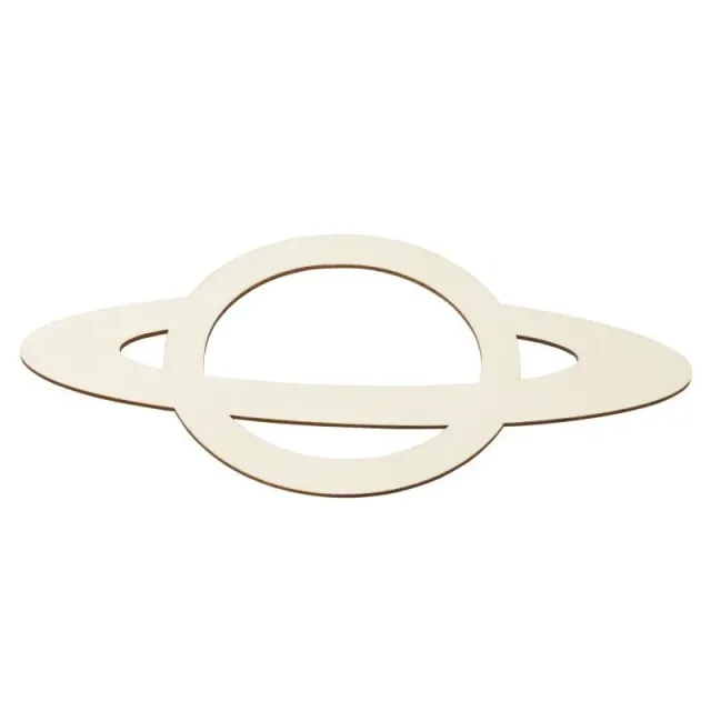 Deco Foam 3210112 Ghirlanda Legno 25 cm Grezza