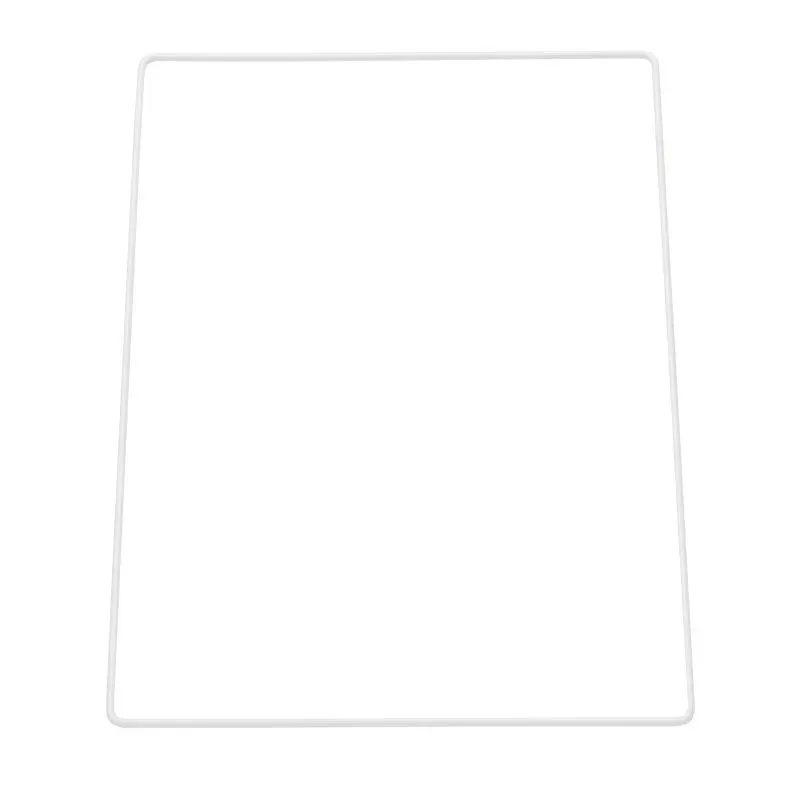 Deco Foam 3471180 base metallo rettangolare bianco 15x22,5cm