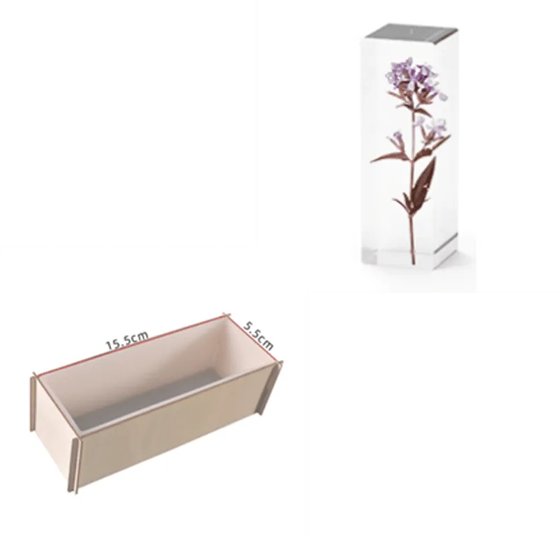 Naturesin Rettangoli 15,5x5,5x5,5 cm cassaforma per resina