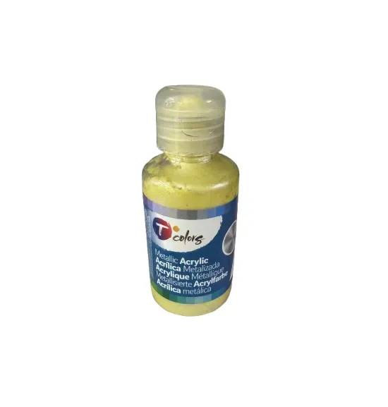Tcolors 44626 colore metallizzato giallo 125ml