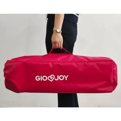 Giodicart GioJoy Comfort lettino viaggio rosso pieghevole 2 livelli