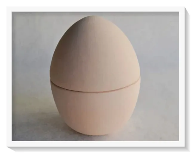 Deco Foam DF00366 uovo ceramica 18cm con coperchio