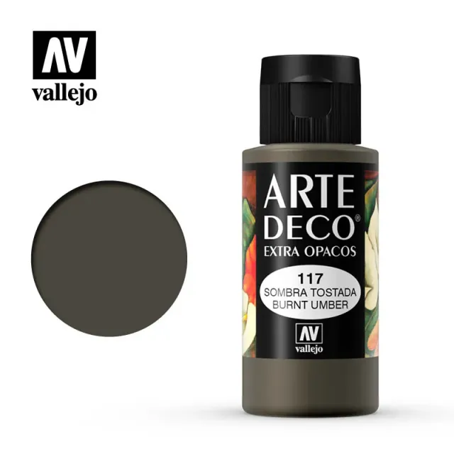 Vallejo Arte Deco colore 117 terra bruciata 60 ml coprente