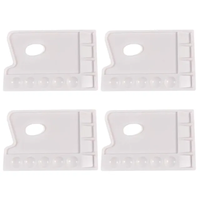 Angoily Tavolozza Pittura 9 Scomparti Plastica 4 Pezzi